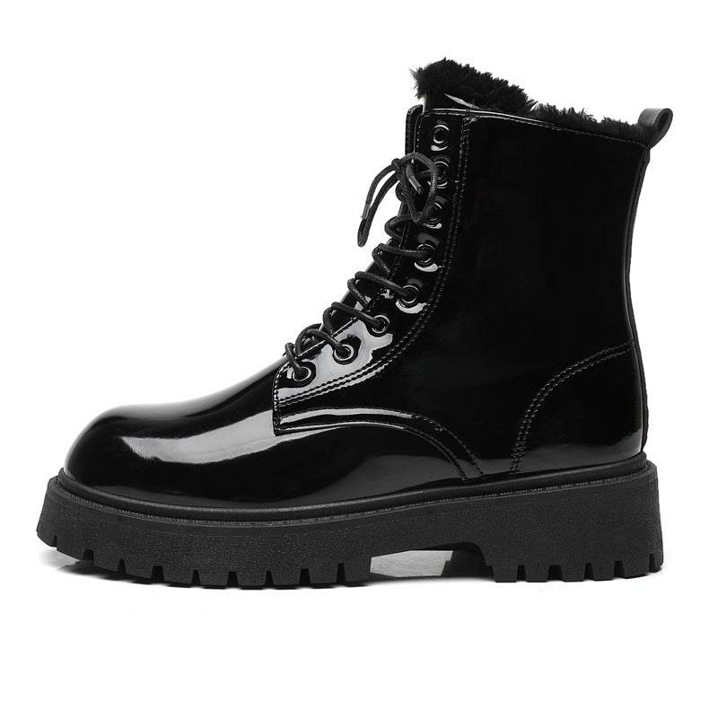 Bottes en cuir noires Martin, pour homme, style britannique, décontracté. - LA TendanceStore multi service