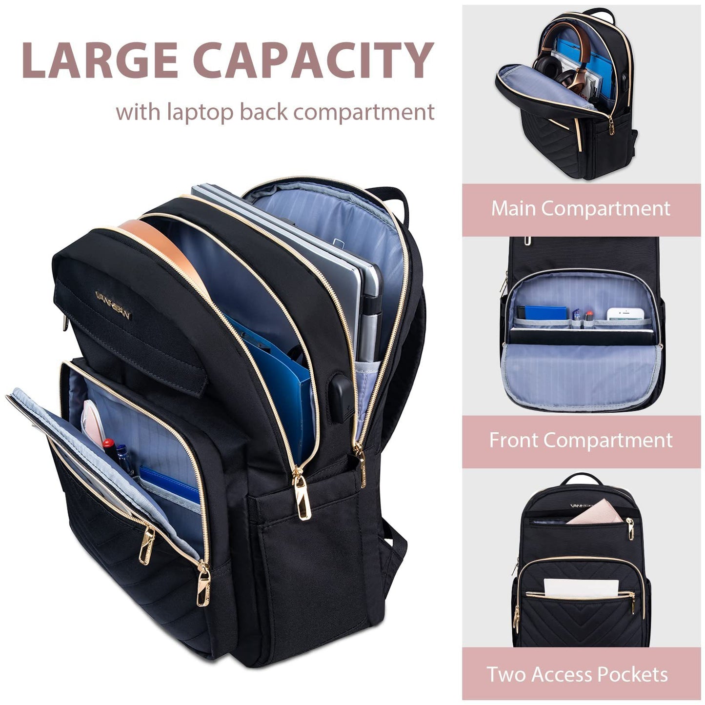 Business backpack, student backpack, large capacity