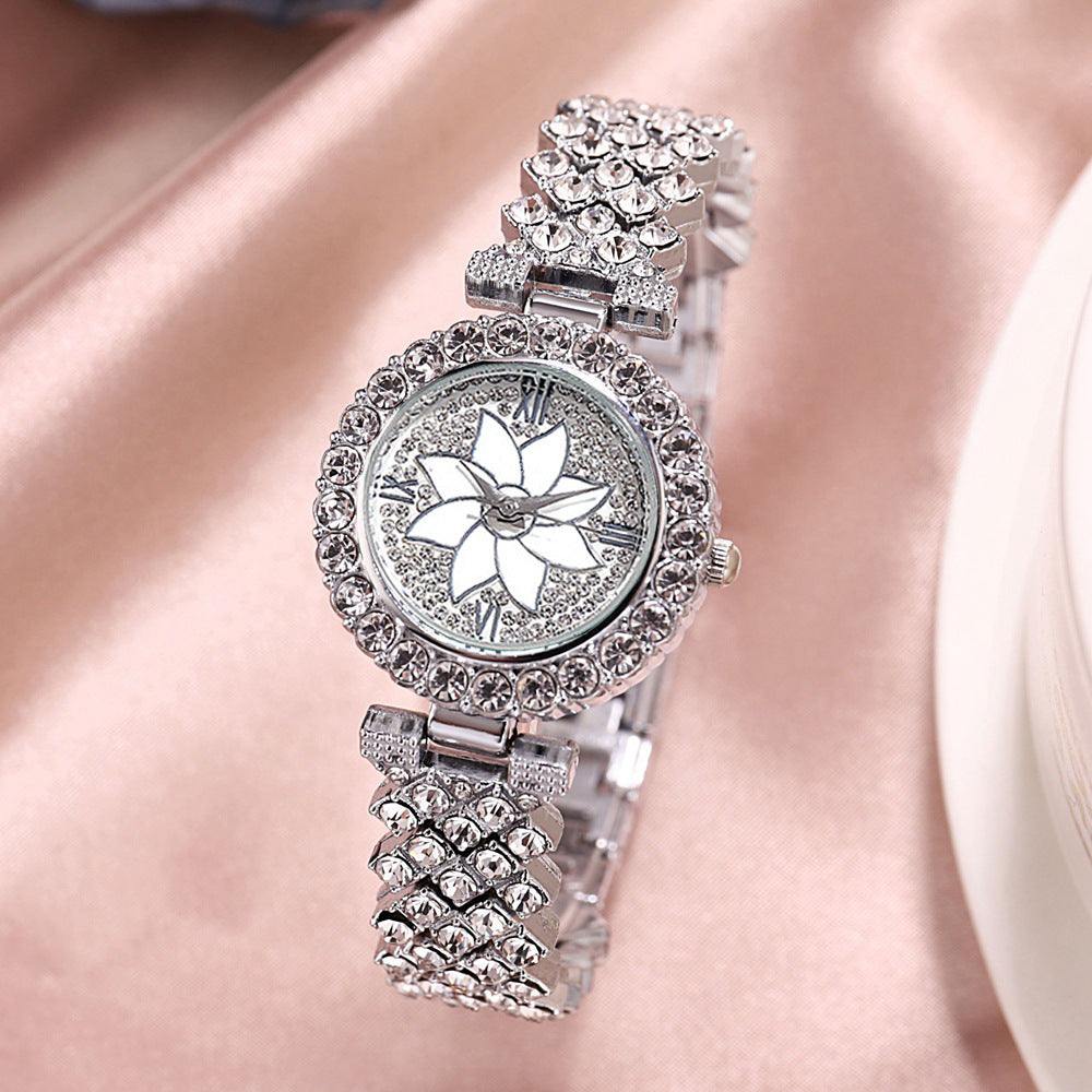 Creative Gift Set for Women: Starry Diamond Bracelet Watch Fashion Temperament