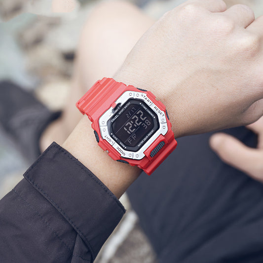 Montre électronique de sport multifonctionnelle et étanche pour hommes et femmes