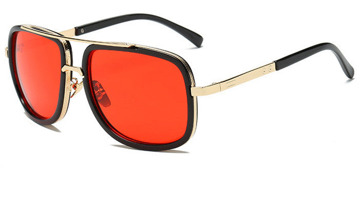 Flat Frame Square Sunglasses for Men Women Luxury Brand Design Celebrity.