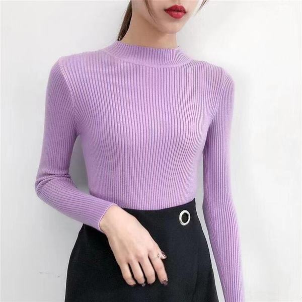 Pull, chandail Mince et Ajusté Tout-Usage pour femme LA TendanceStore multi service