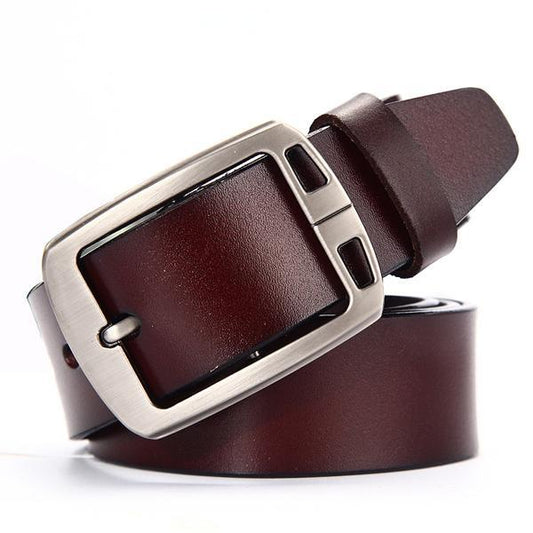 Ceintures de luxe en cuir véritable pour hommes.