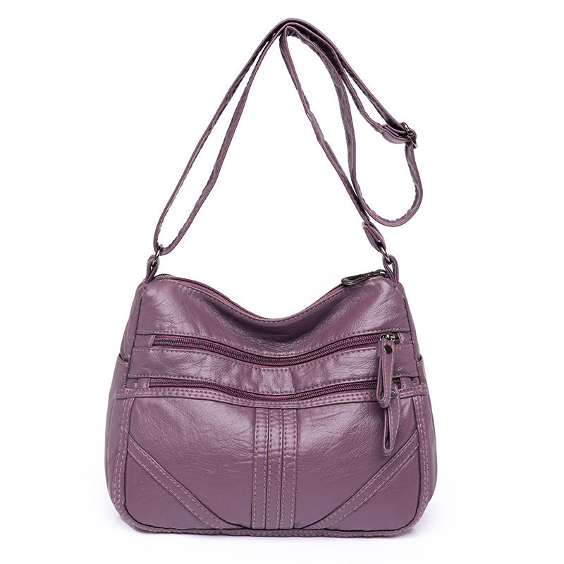 Women's Large Capacity Soft Leather Shoulder Bag