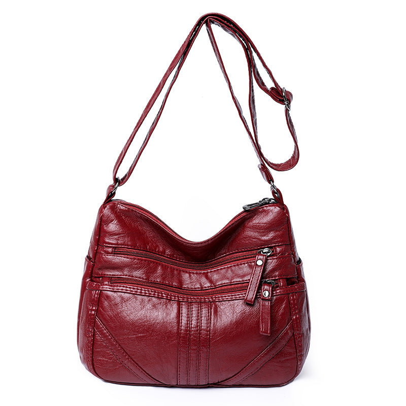 Women's Large Capacity Soft Leather Shoulder Bag