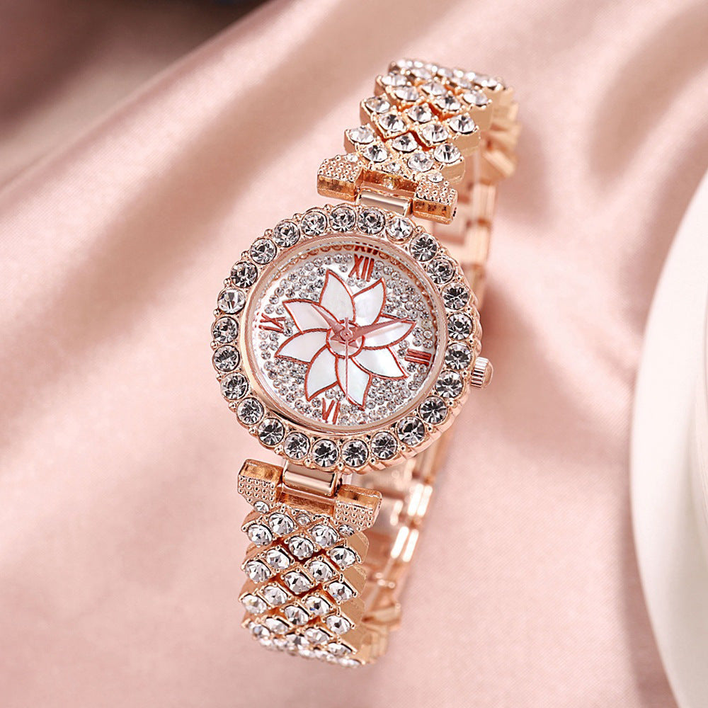 Creative Gift Set for Women: Starry Diamond Bracelet Watch Fashion Temperament