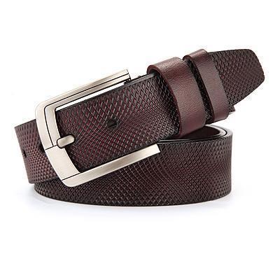 Ceintures de luxe en cuir véritable pour hommes.