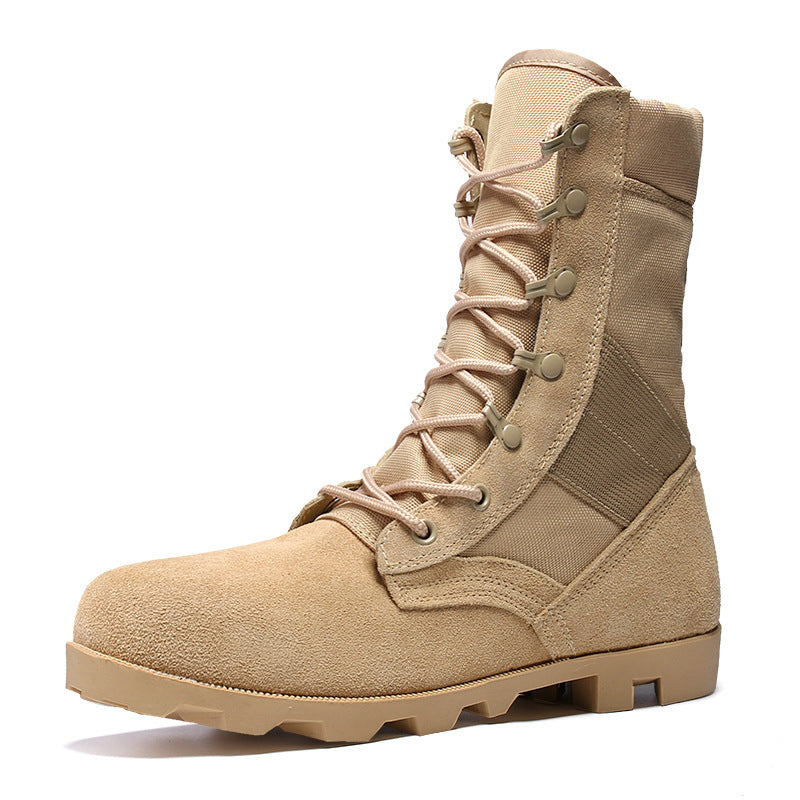 Nouvelles bottes militaires en cuir pour hommes, hautes, style Martin