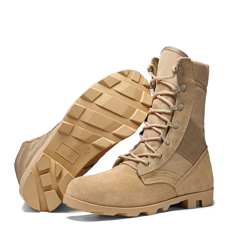 Nouvelles bottes militaires en cuir pour hommes, hautes, style Martin