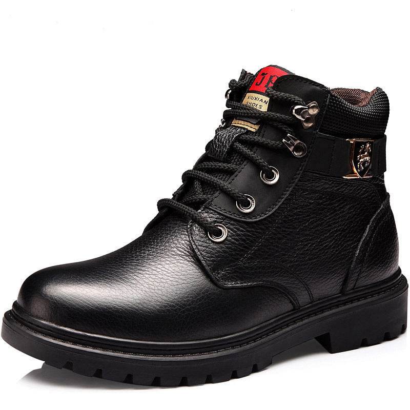 Bottes Martin décontractées pour hommes, avec doublure en polaire chaude - LA TendanceStore multi service