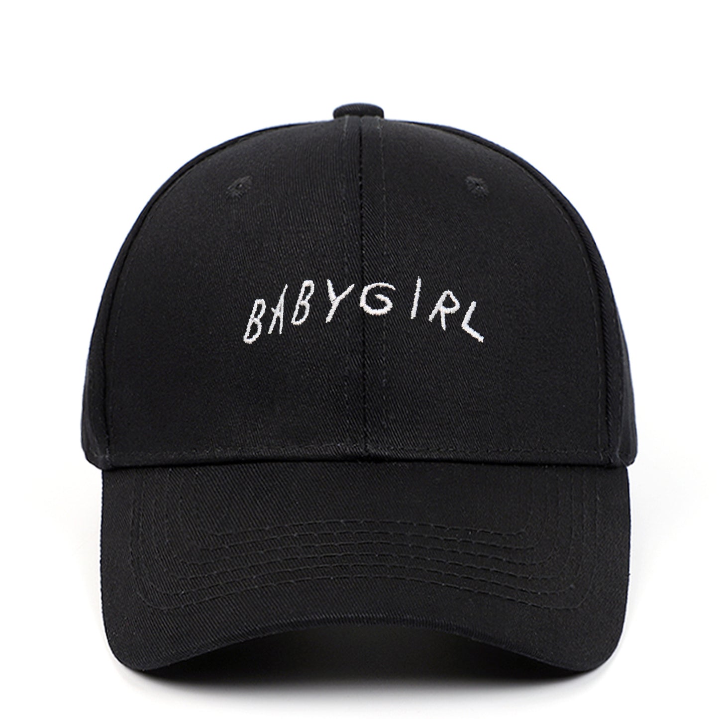 Casquette de baseball brodée avec lettres "BABYGIRL", nouveau produit de printemps, pour sports de plein air, visière de soleil