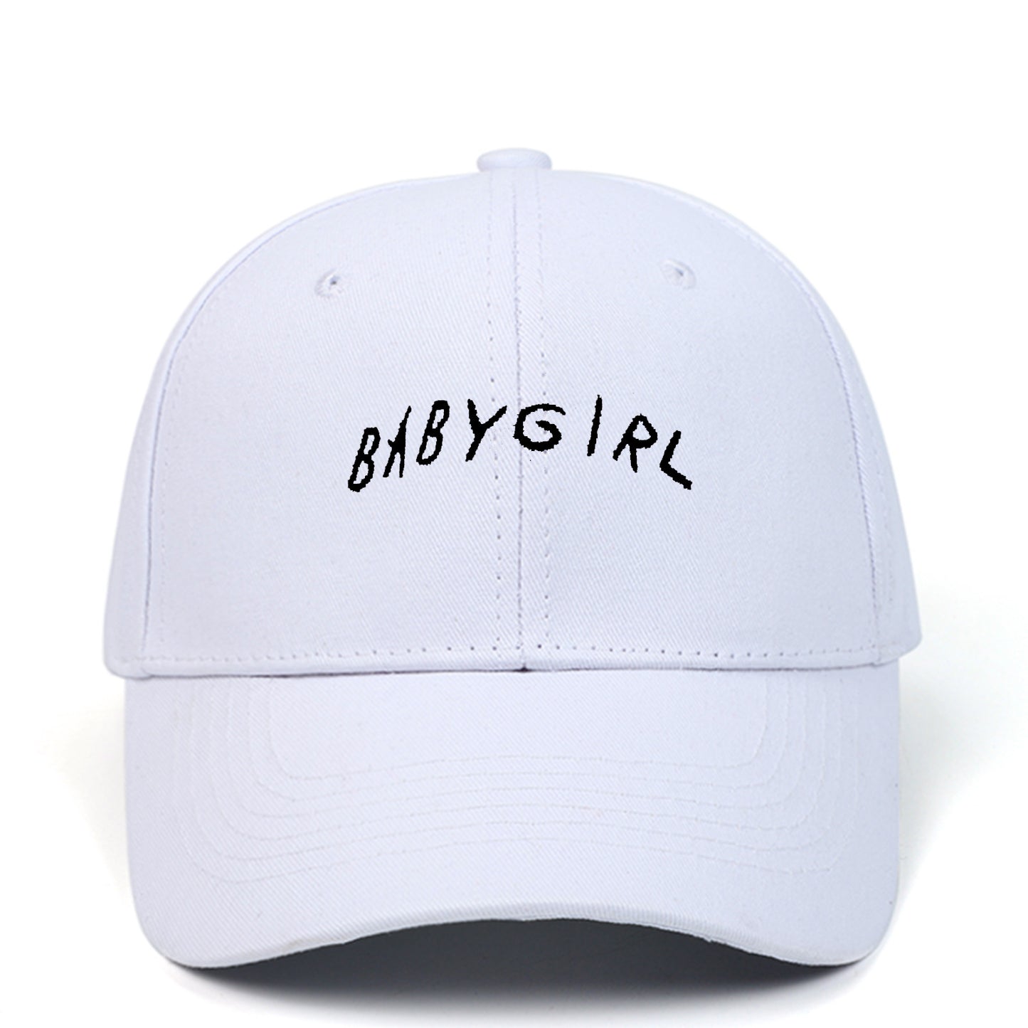 Casquette de baseball brodée avec lettres "BABYGIRL", nouveau produit de printemps, pour sports de plein air, visière de soleil