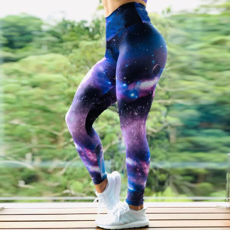 Leggings de sport à haute élasticité pour fitness, motif abstrait en encre, taille haute, leggings de yoga