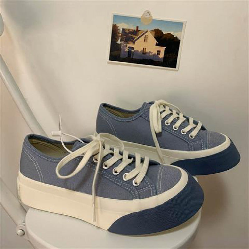 Versatile canvas shoes with niche design and fashion sense