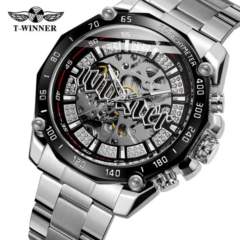 European and American style openwork automatic mechanical watch men's casual fashion watch