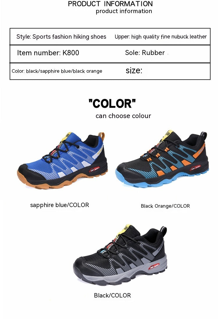 Unique and trendy casual sports shoes for large size men, outdoor climbing and off-road.