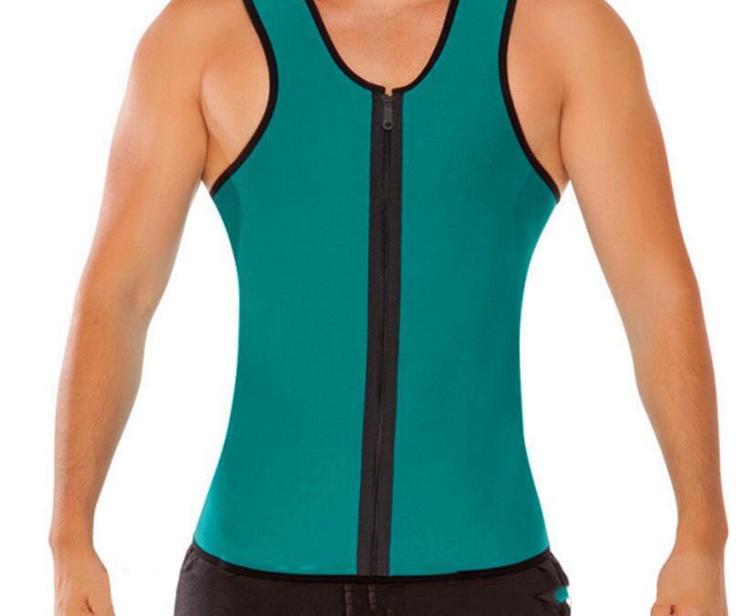 Gilet de sport pour hommes, corset en caoutchouc