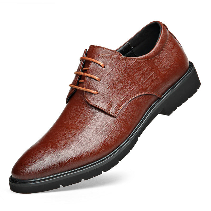 Chaussures en cuir véritable pour hommes, grande taille, tenue formelle