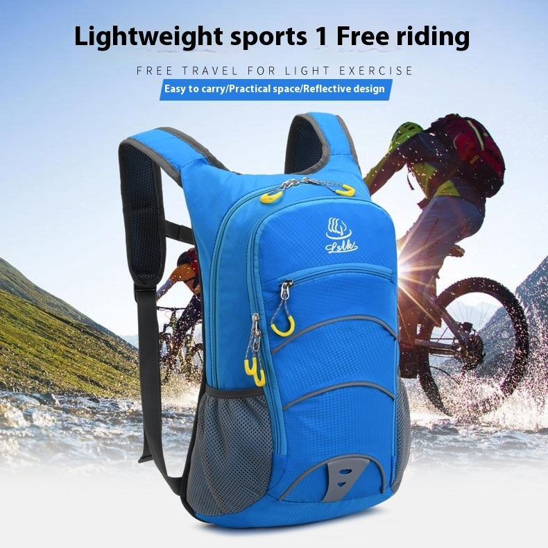 Outdoor cycling bag, portable hydration bag, load reduction