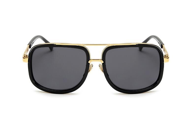 Flat Frame Square Sunglasses for Men Women Luxury Brand Design Celebrity.