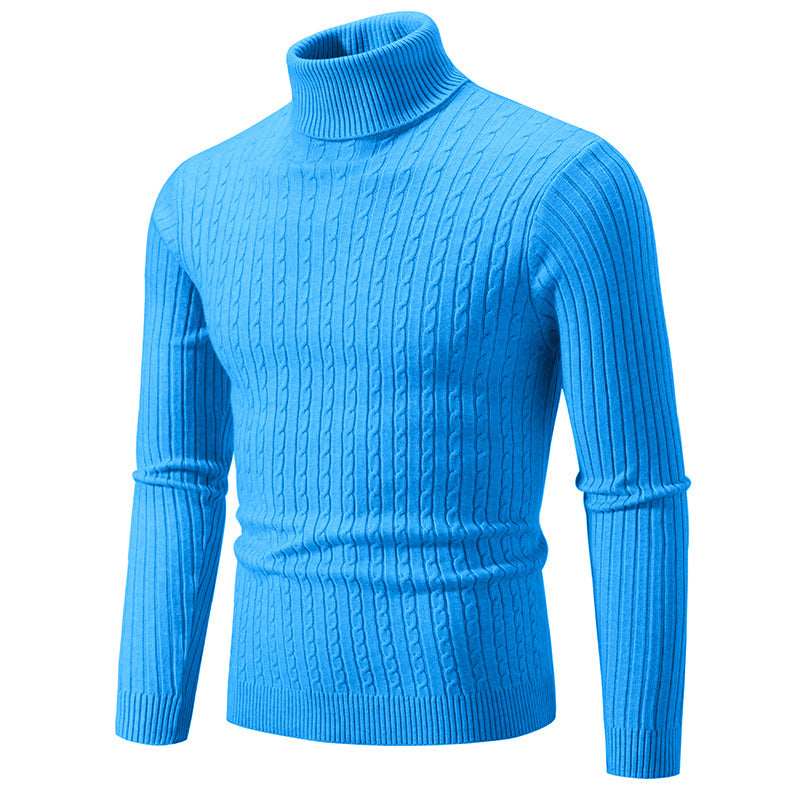 Simple retro turtleneck sweater