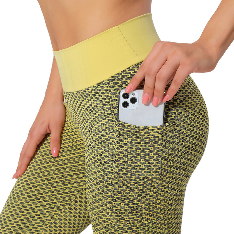 Pantalons de Yoga de Sport pour Femmes, avec Taille Relevable et Effet Liftant pour les Hanches.