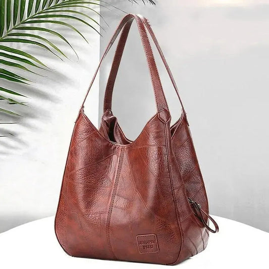 Sac à main en cuir vintage, sac à épaules imprimé marbre LA TendanceStore multi service