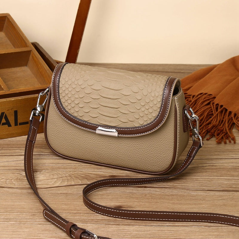 New Fashion Contrast Color Versatile Messenger Bag