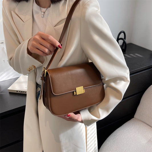 Retro Versatile Small Square Shoulder Bag for Women