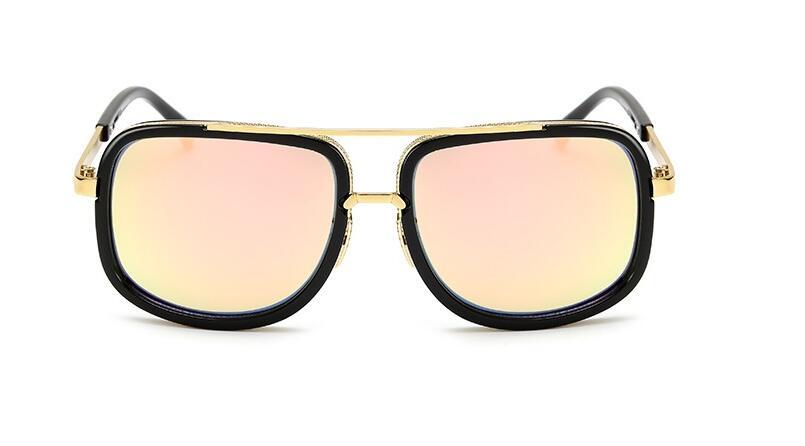 Flat Frame Square Sunglasses for Men Women Luxury Brand Design Celebrity.