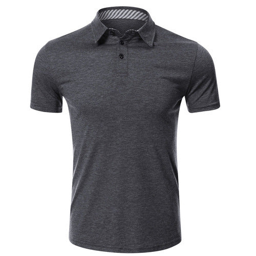 Polo de sport pour hommes, manches courtes, col à revers, golf, commerce extérieur