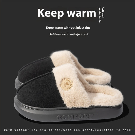 Chaussons en peluche pour femme et homme