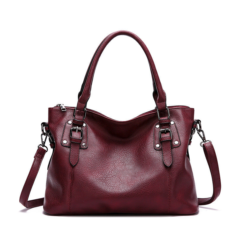 New European and American style retro single shoulder bag for women large capacity"