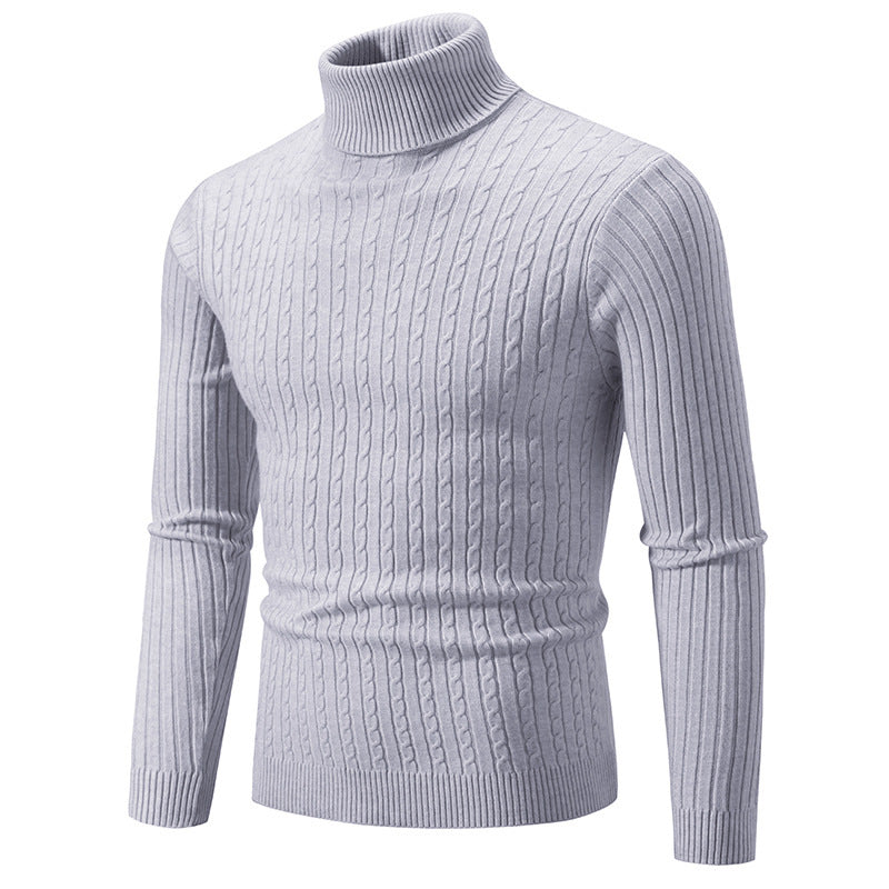 Simple retro turtleneck sweater