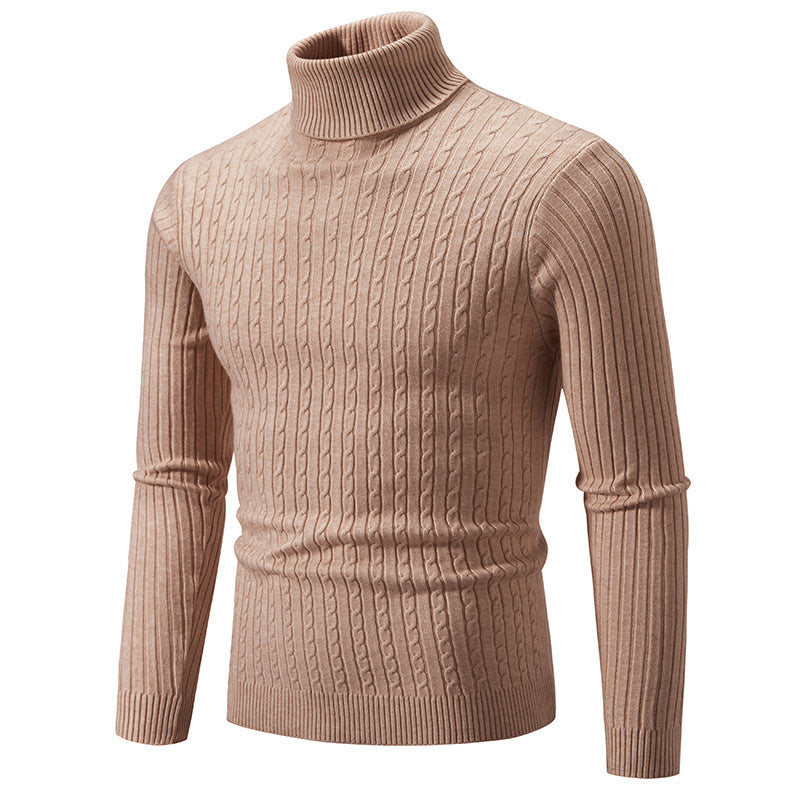 Simple retro turtleneck sweater