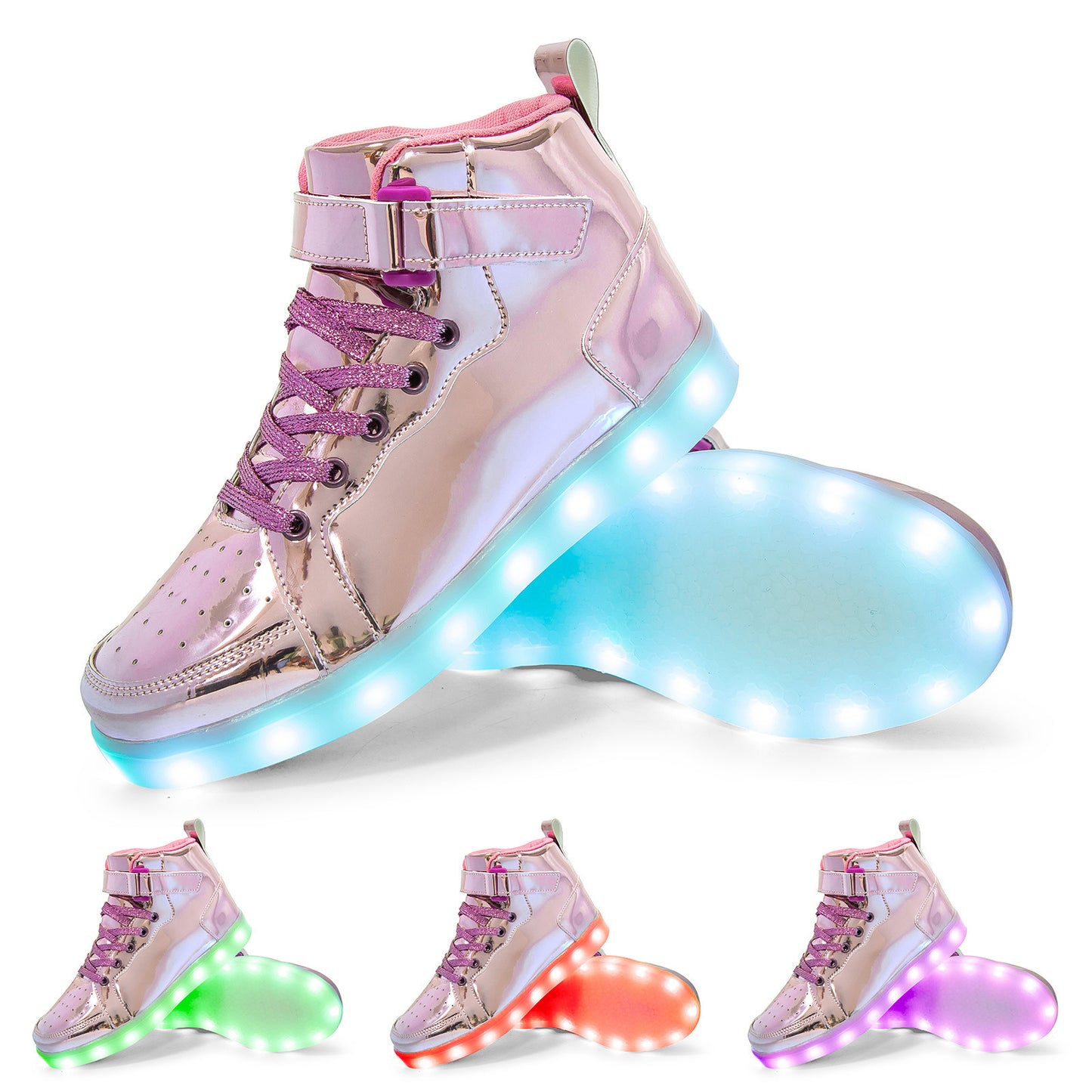 LED Light Up Dance Shoes High Top with Charger