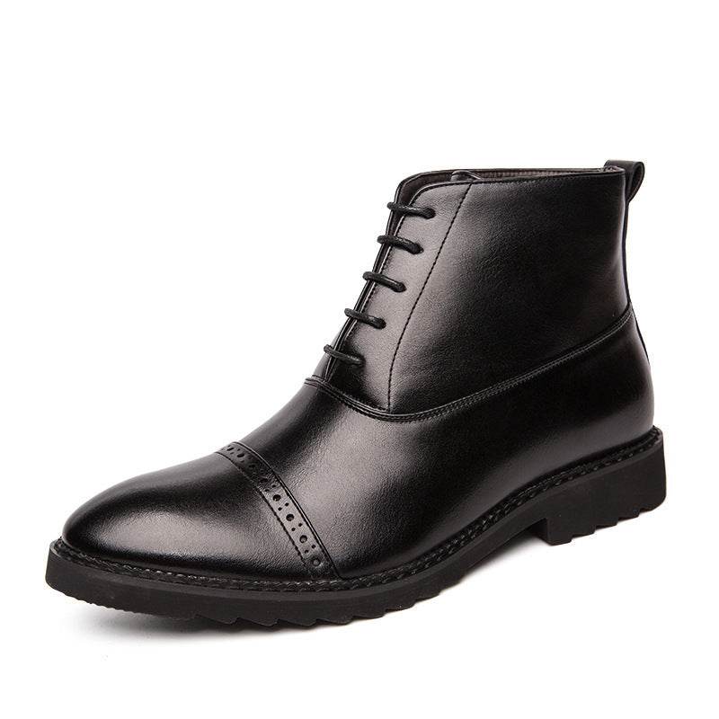 Bottes en cuir rétro décontractées pour hommes - LA TendanceStore multi service