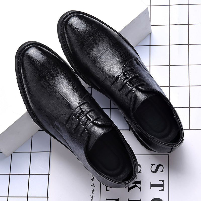 Chaussures en cuir véritable pour hommes, grande taille, tenue formelle