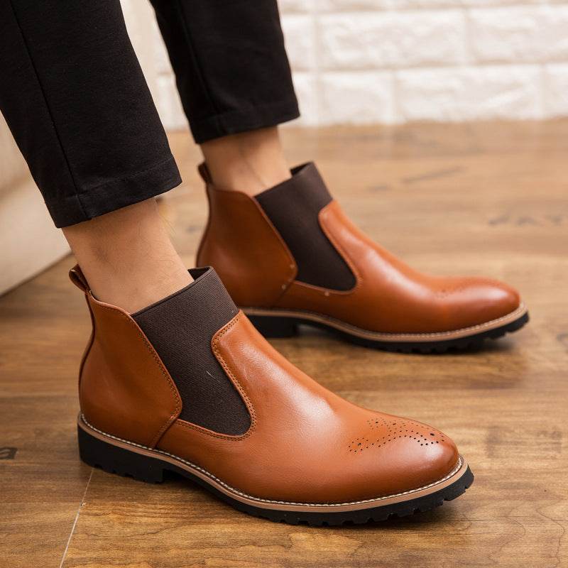 Bottes de style britannique à talons hauts pour homme. - LA TendanceStore multi service