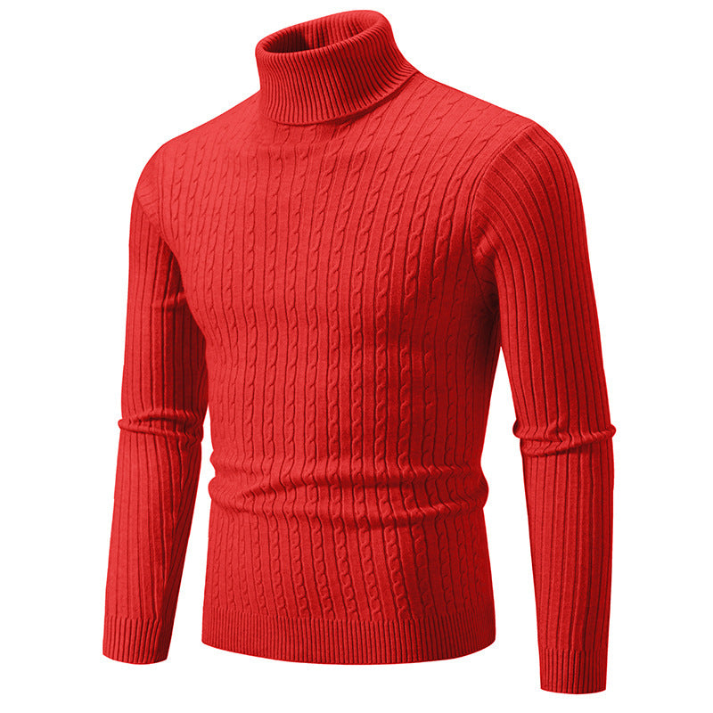 Simple retro turtleneck sweater