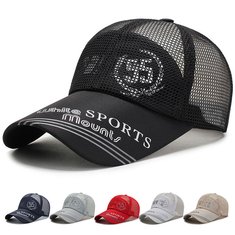 Casquette de baseball tendance en maille pour sports de plein air