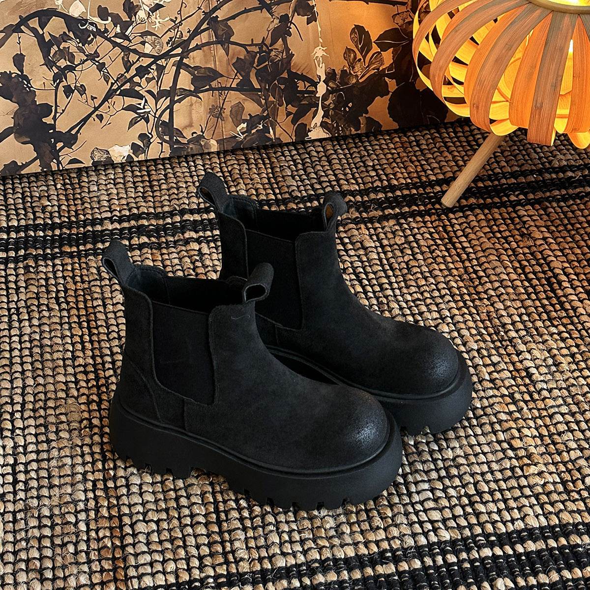 Bottes élastiques pour l'automne et l'hiver, nouvelles chaussures pour femmes avec augmentation de la hauteur - LA TendanceStore multi service