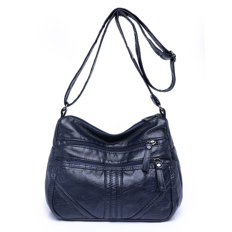 Women's Large Capacity Soft Leather Shoulder Bag