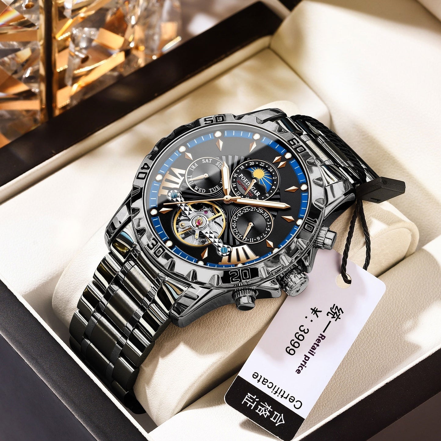 New automatic mechanical watch for men