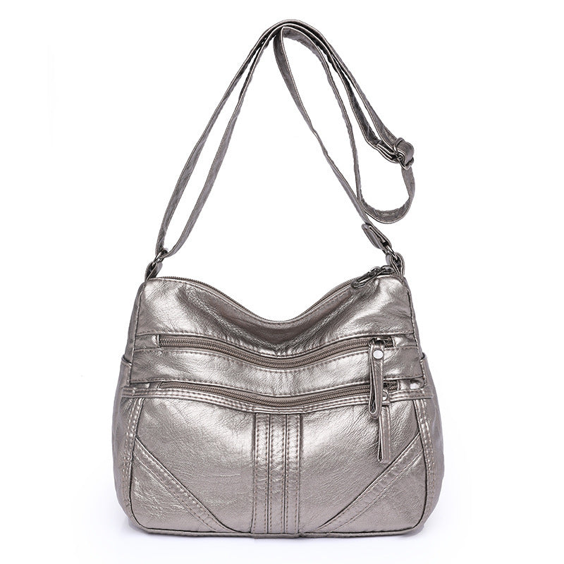 Women's Large Capacity Soft Leather Shoulder Bag