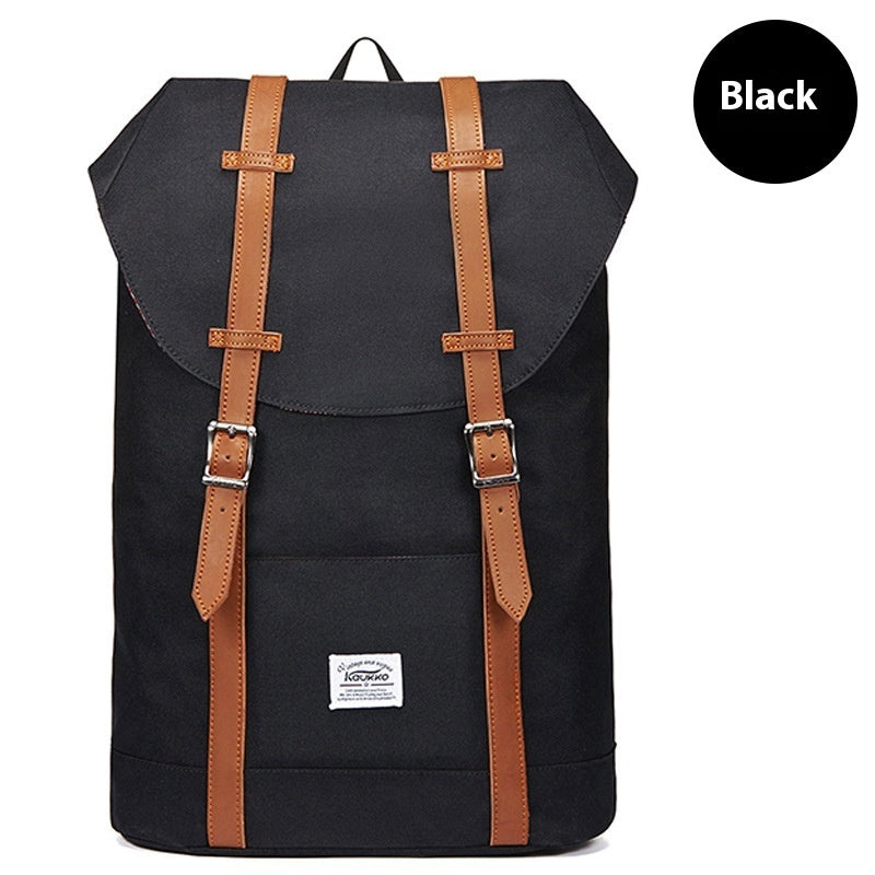 Outdoor Oxford Linen Backpack for Men Women College Students Travel Mountaineering