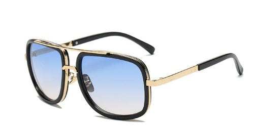 Flat Frame Square Sunglasses for Men Women Luxury Brand Design Celebrity.