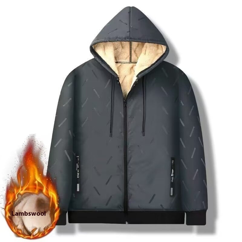 Manteau en coton ample pour homme, grande taille, manteau thermique