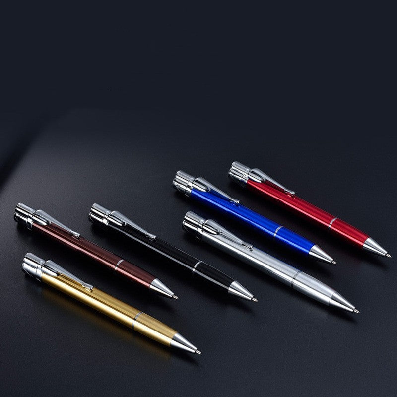 Creative Metal Pen with Adjustable Gas Jet Lighter