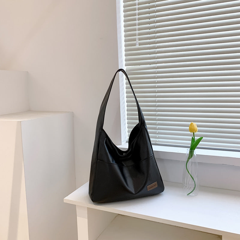 Sac à bandoulière rétro de grande capacité, simple et à la mode pour femmes